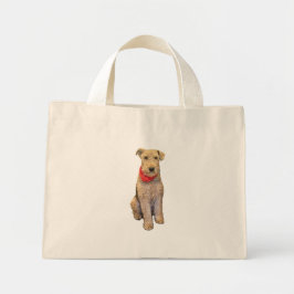 Airedale-Taschentuch Mini Stoffbeutel