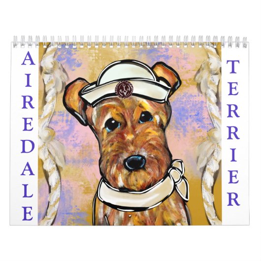 AIREDALE TERRIER 2026 KALENDER (Titelbild)