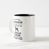 Airedale Terrier Adoption Glück Zweifarbige Tasse (Vorderseite Links)