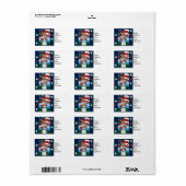 AIREDALE TERRIER ADRESSAUFKLEBER (Vorne)