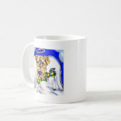 Airedale Terrier Angel Kaffeetasse (Vorderseite Links)