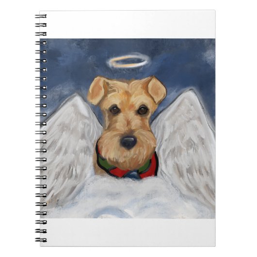 Airedale Terrier Angel Notizblock (Vorderseite)