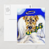 Airedale Terrier Angel Postkarte (Vorne/Hinten)