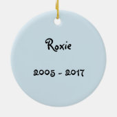 Airedale Terrier Anpassbarer Hundespeicher Keramikornament (Hinten)