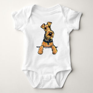 Airedale Terrier Art Baby Strampler