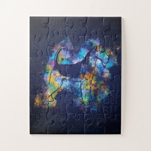 Airedale Terrier Art Collection Puzzle (Vertikal)
