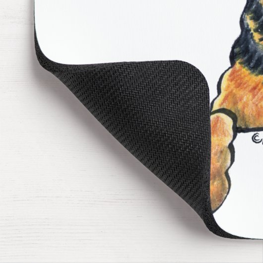 Airedale Terrier Art Mousepad (Ecke)