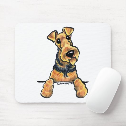 Airedale Terrier Art Mousepad (Mit Mouse)