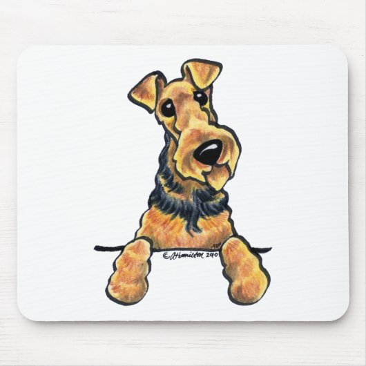 Airedale Terrier Art Mousepad (Vorne)