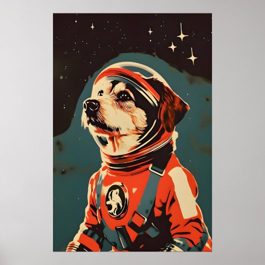 Airedale Terrier Astronaut Poster, Airedale Poster (Vorne)