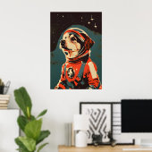Airedale Terrier Astronaut Poster, Airedale Poster (Heimbüro)
