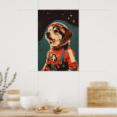 Airedale Terrier Astronaut Poster, Airedale Poster (Küche)