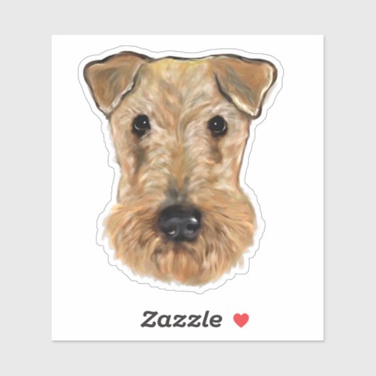 AIREDALE TERRIER AUFKLEBER (Blatt)