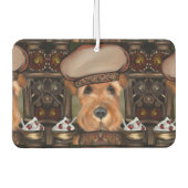 Airedale Terrier Autolufterfrischer (Vorderseite)