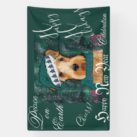 Airedale Terrier Banner (Vertikal)