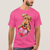 Airedale Terrier Be Mine T-Shirt (Vorderseite)