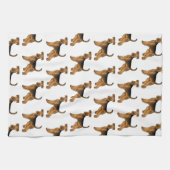 Airedale Terrier Bingley Terrier Niedliches Dog Pa Geschirrtuch (Horizontal)