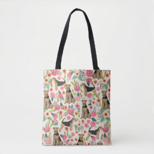Airedale Terrier Blumenbeete Tasche