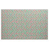 Airedale Terrier Blumengewebe - Minze Stoff (Fat Quarter (45,7 x 55,9 cm))