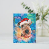 Airedale Terrier Breed Dog Weihnachten (Stehend Vorderseite)