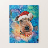 Airedale Terrier Breed Dog Weihnachten Puzzle (Vertikal)