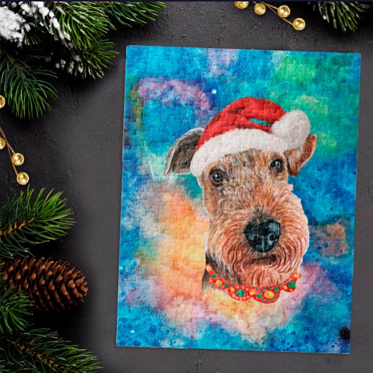 Airedale Terrier Breed Dog Weihnachten Puzzle