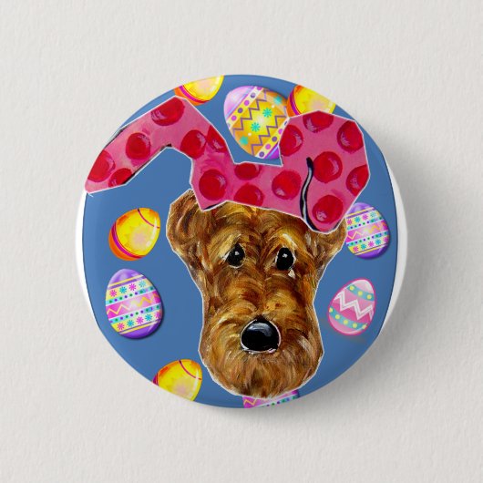 AIREDALE TERRIER BUTTON (Vorderseite)