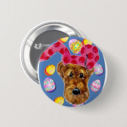 AIREDALE TERRIER BUTTON (Vorne & Hinten)