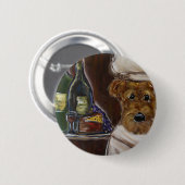 AIREDALE TERRIER BUTTON (Vorne & Hinten)