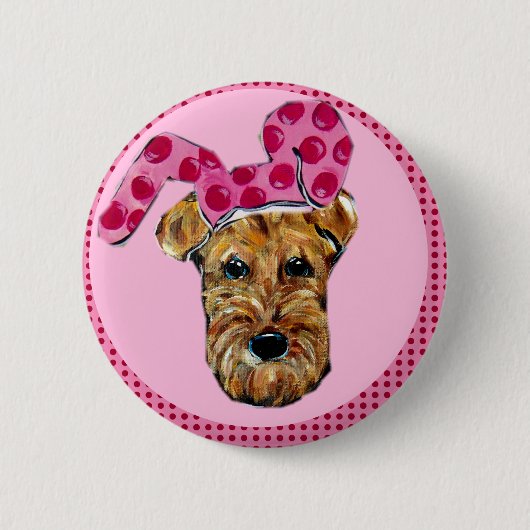 AIREDALE TERRIER BUTTON (Vorderseite)