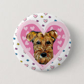 AIREDALE TERRIER BUTTON (Vorderseite)