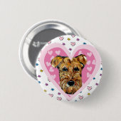 AIREDALE TERRIER BUTTON (Vorne & Hinten)