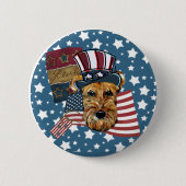 AIREDALE TERRIER BUTTON (Vorderseite)