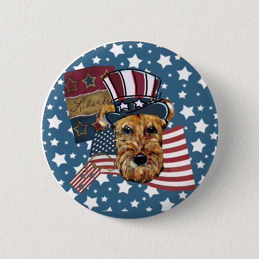 AIREDALE TERRIER BUTTON (Vorderseite)