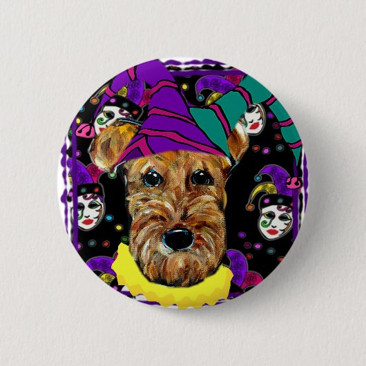 AIREDALE TERRIER BUTTON (Vorderseite)