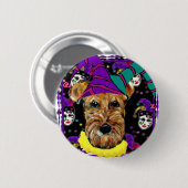 AIREDALE TERRIER BUTTON (Vorne & Hinten)