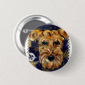 AIREDALE TERRIER BUTTON (Vorne & Hinten)