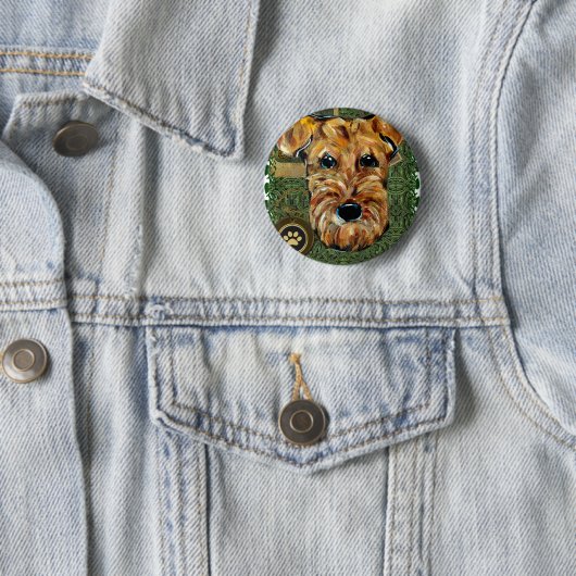 AIREDALE TERRIER BUTTON (Beispiel)