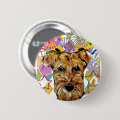 AIREDALE TERRIER BUTTON (Vorne & Hinten)