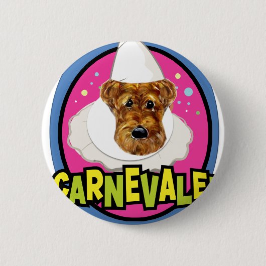 AIREDALE TERRIER BUTTON (Vorderseite)