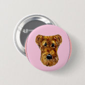 AIREDALE TERRIER BUTTON (Vorne & Hinten)