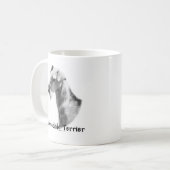 Airedale Terrier Charcoal Kaffeetasse (Vorderseite Links)