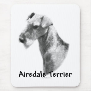 Airedale Terrier Charcoal Mousepad