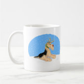 Airedale Terrier Christmas Dale Deer Kaffeetasse (Links)