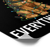 Airedale Terrier Christmas I'm Fine Everything Is Poster (Ecke)