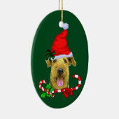 Airedale Terrier Christmas Keramik Ornament (Rechts)