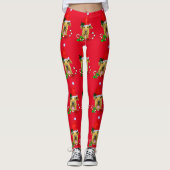 Airedale Terrier Christmas Leggings (Vorderseite)