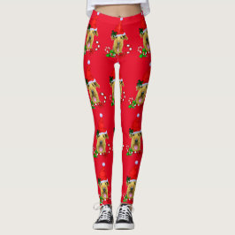 Airedale Terrier Christmas Leggings