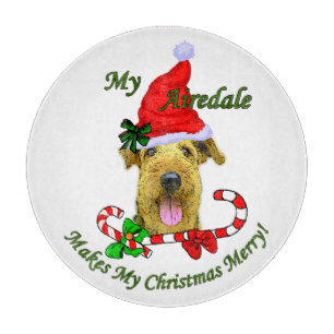 Airedale Terrier Christmas Merry Schneidebrett