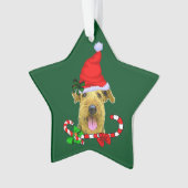Airedale Terrier Christmas Ornament (Vorderseite)